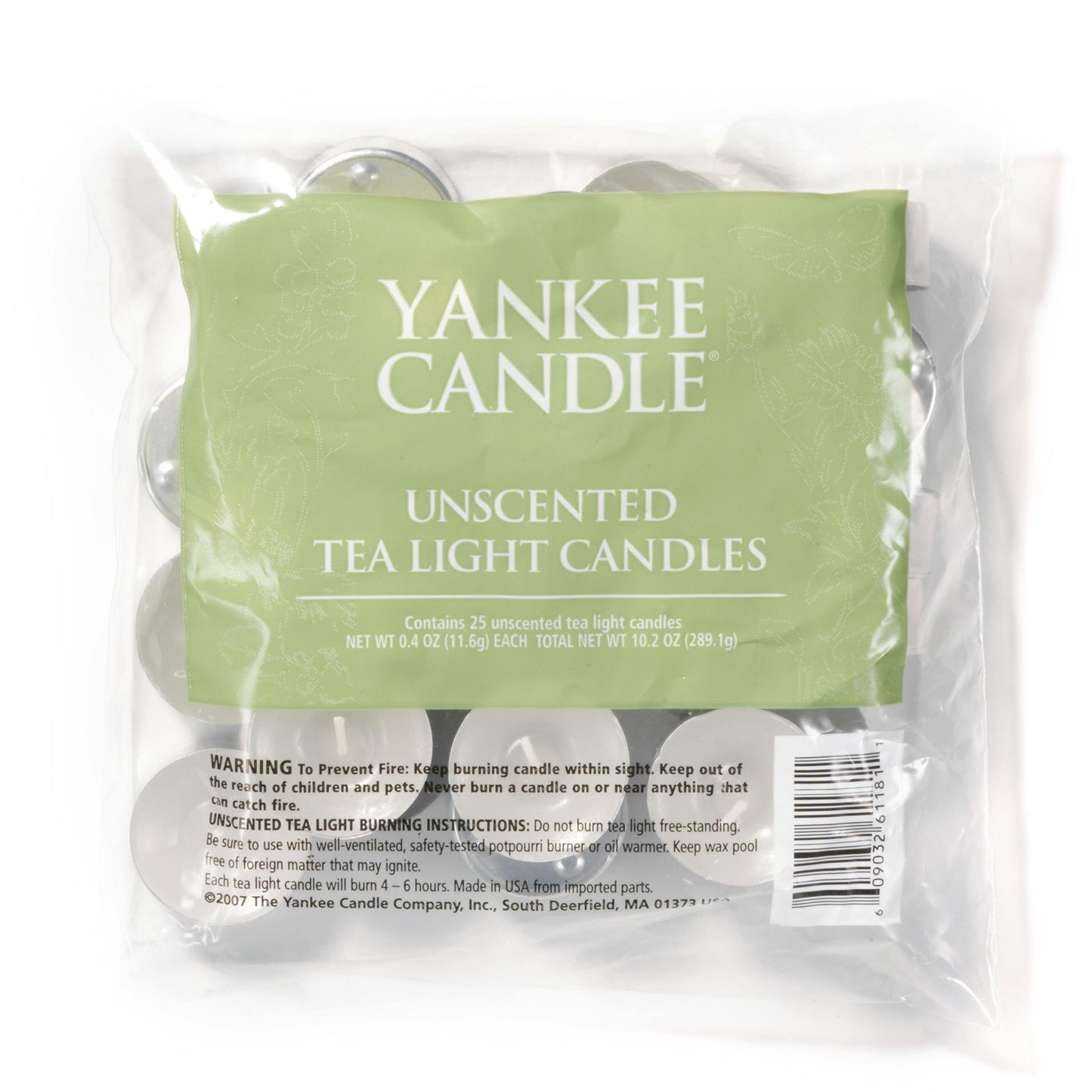 Unscented Tea Light Candles MRSF